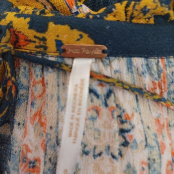 Free people mystery magic floral boho tunic blouse size small - Picture 7 of 12